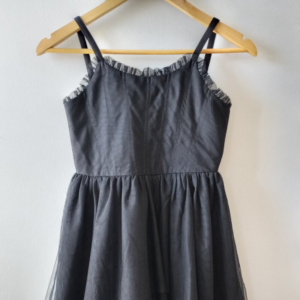 'Rare Editions' Black Dress Size Age 10 Tulle EUC
